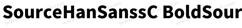 SourceHanSanssC BoldSourceHanSansSC字体转换